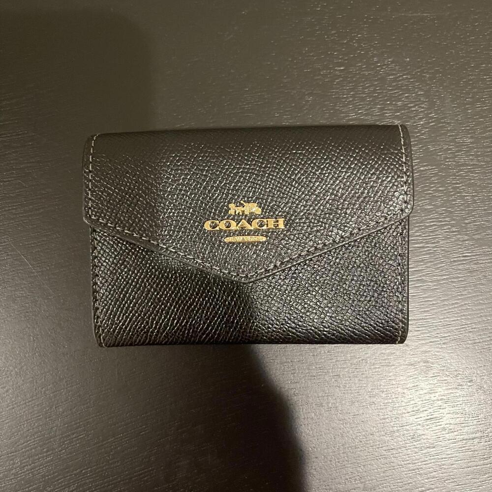 Coach Flap Card Case CH487 In Black - NWT - Picture 2 of 4